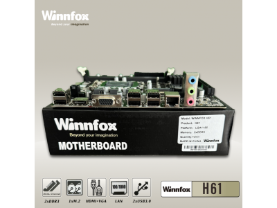 Mainboard Winnfox H61 Chính hãng, Bảo hành 24 tháng