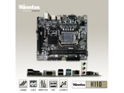 Mainboard Winnfox H110 Chính Hãng, Bảo Hành 24 Tháng
