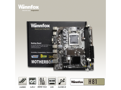 Mainboard Winnfox H81 Chính hãng, Bảo Hành 24 Tháng