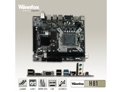 Mainboard Winnfox H81 Chính hãng, Bảo Hành 24 Tháng